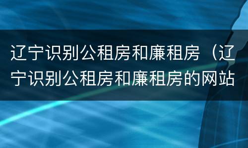 辽宁识别公租房和廉租房（辽宁识别公租房和廉租房的网站）