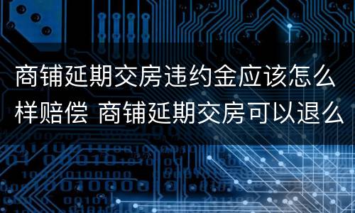 商铺延期交房违约金应该怎么样赔偿 商铺延期交房可以退么