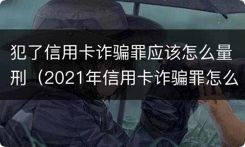 犯了信用卡诈骗罪应该怎么量刑（2021年信用卡诈骗罪怎么认定）