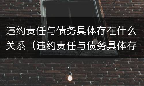 违约责任与债务具体存在什么关系（违约责任与债务具体存在什么关系问题）