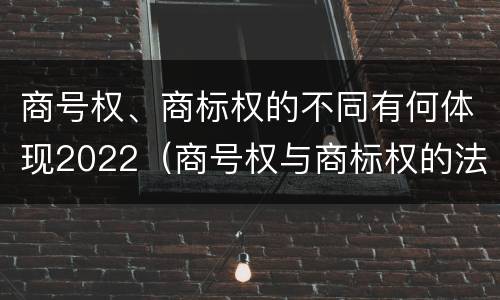 商号权、商标权的不同有何体现2022（商号权与商标权的法律冲突与解决）