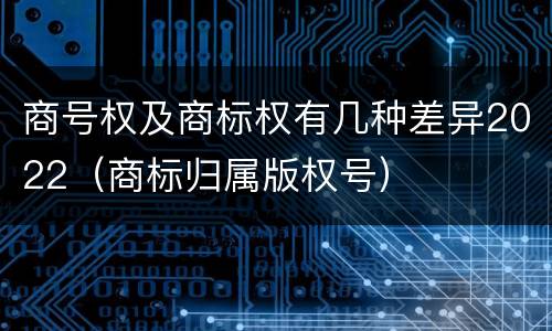 商号权及商标权有几种差异2022（商标归属版权号）