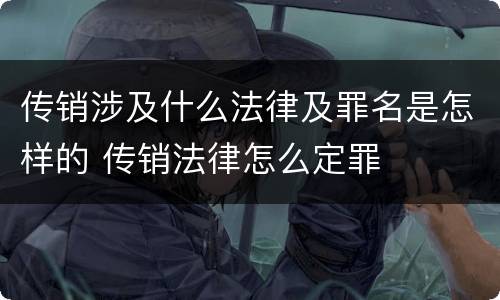 传销涉及什么法律及罪名是怎样的 传销法律怎么定罪