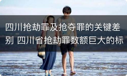 四川抢劫罪及抢夺罪的关键差别 四川省抢劫罪数额巨大的标准