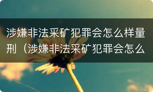 涉嫌非法采矿犯罪会怎么样量刑（涉嫌非法采矿犯罪会怎么样量刑呢）