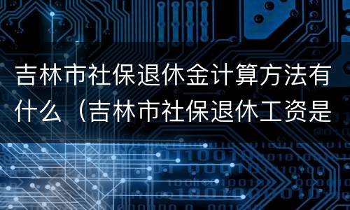 吉林市社保退休金计算方法有什么（吉林市社保退休工资是怎么计算的）