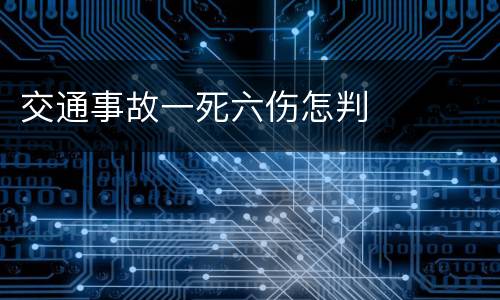 交通事故一死六伤怎判