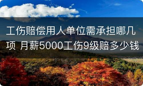 工伤赔偿用人单位需承担哪几项 月薪5000工伤9级赔多少钱