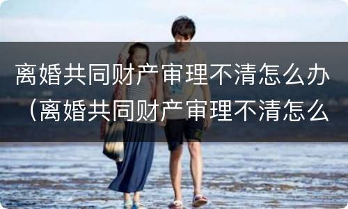 离婚共同财产审理不清怎么办（离婚共同财产审理不清怎么办理）