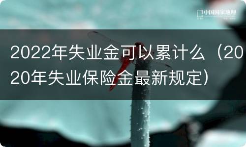 2022年失业金可以累计么（2020年失业保险金最新规定）