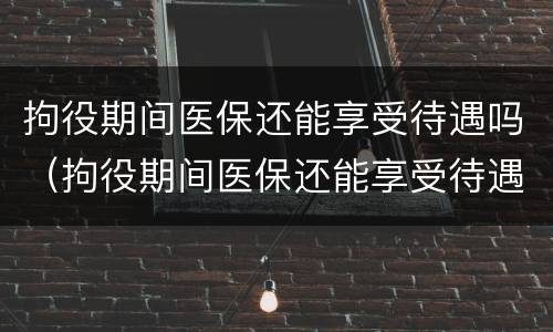 拘役期间医保还能享受待遇吗（拘役期间医保还能享受待遇吗知乎）