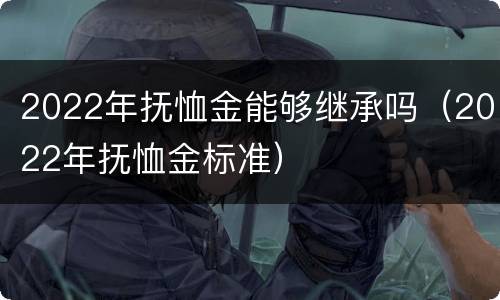 2022年抚恤金能够继承吗（2022年抚恤金标准）