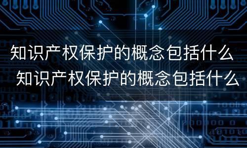 知识产权保护的概念包括什么 知识产权保护的概念包括什么和什么