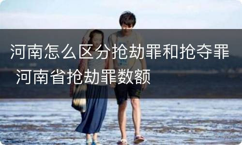 河南怎么区分抢劫罪和抢夺罪 河南省抢劫罪数额